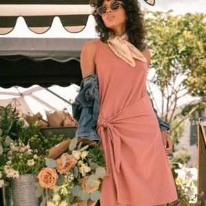 United by Blue Wrap Dress Cedar Rose XS